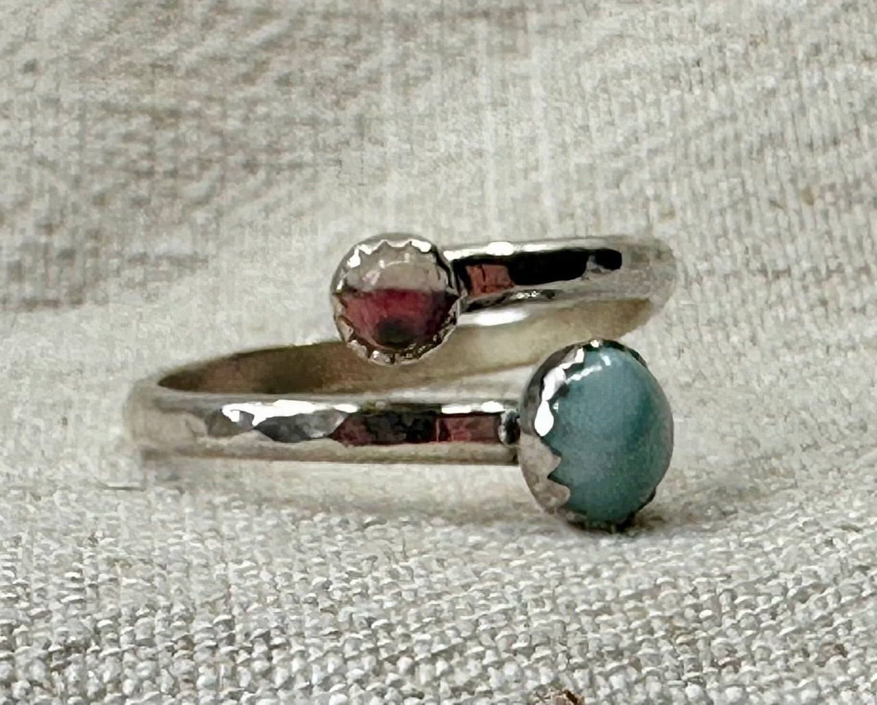 Double gem rings