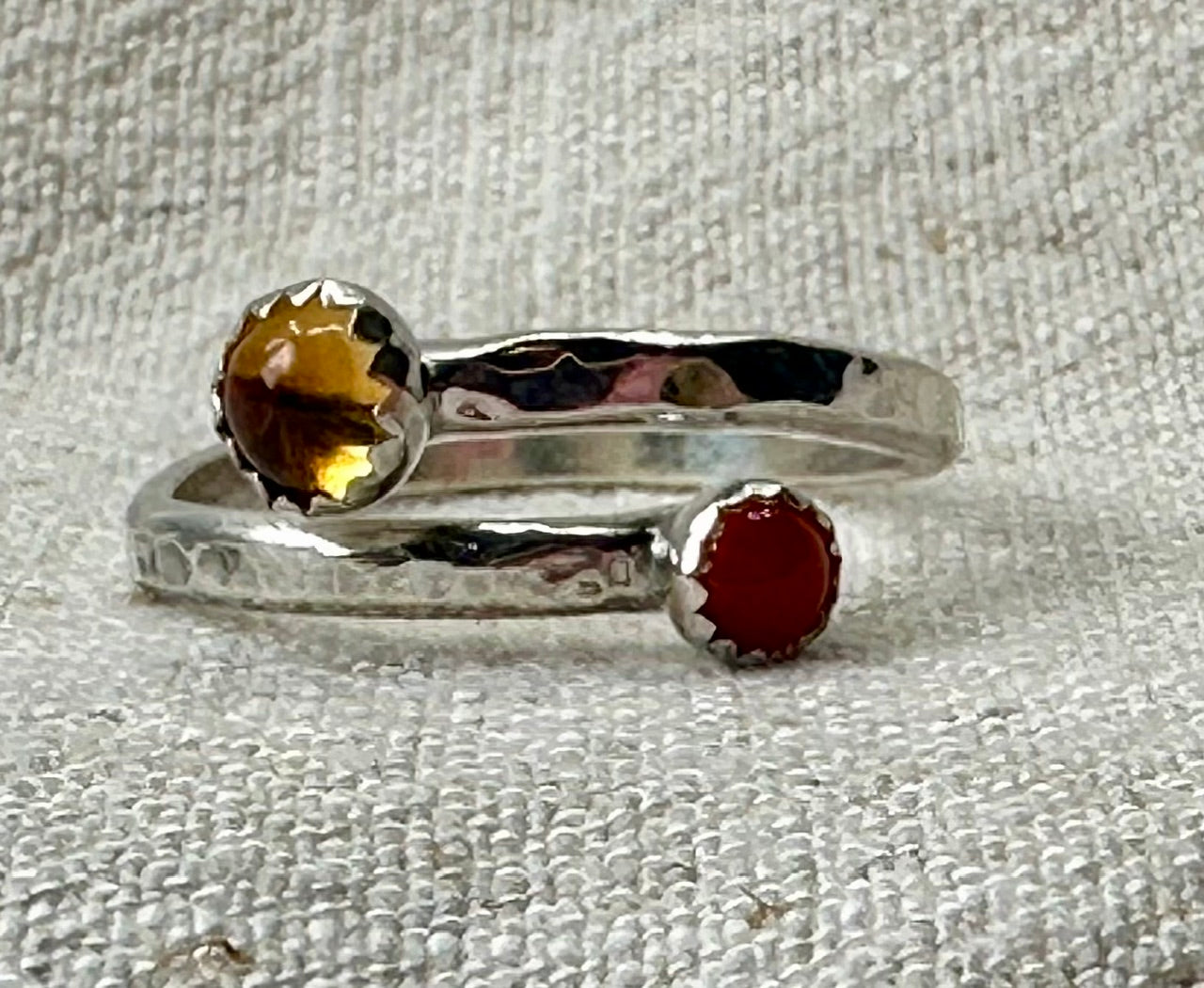 Double gem rings