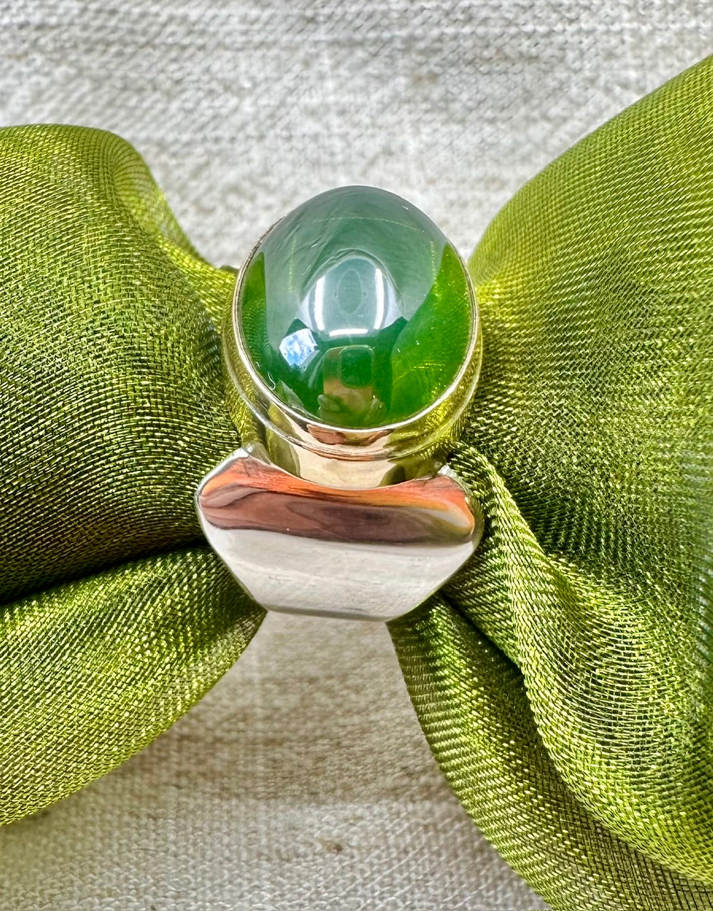 Green Star Saphire Ring