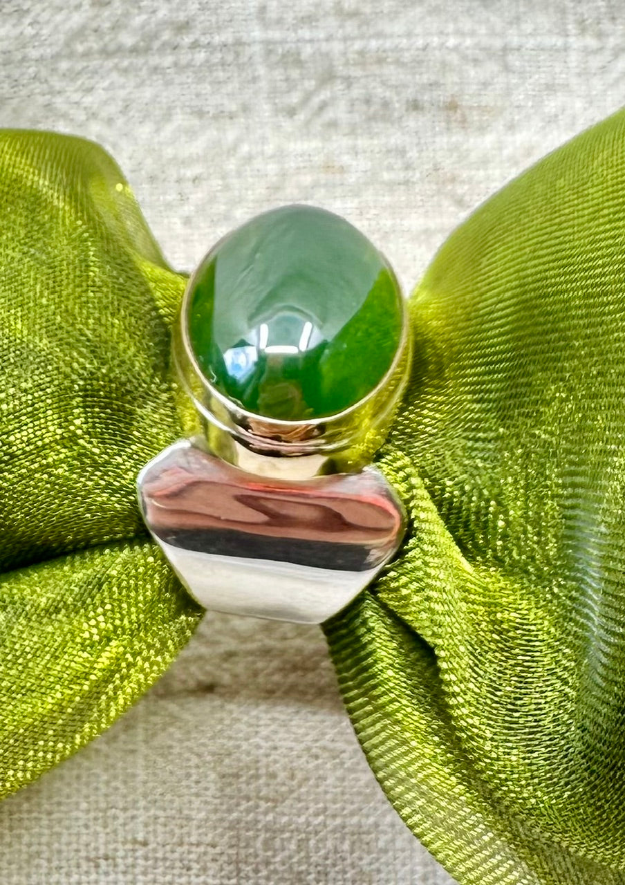 Green Star Saphire Ring