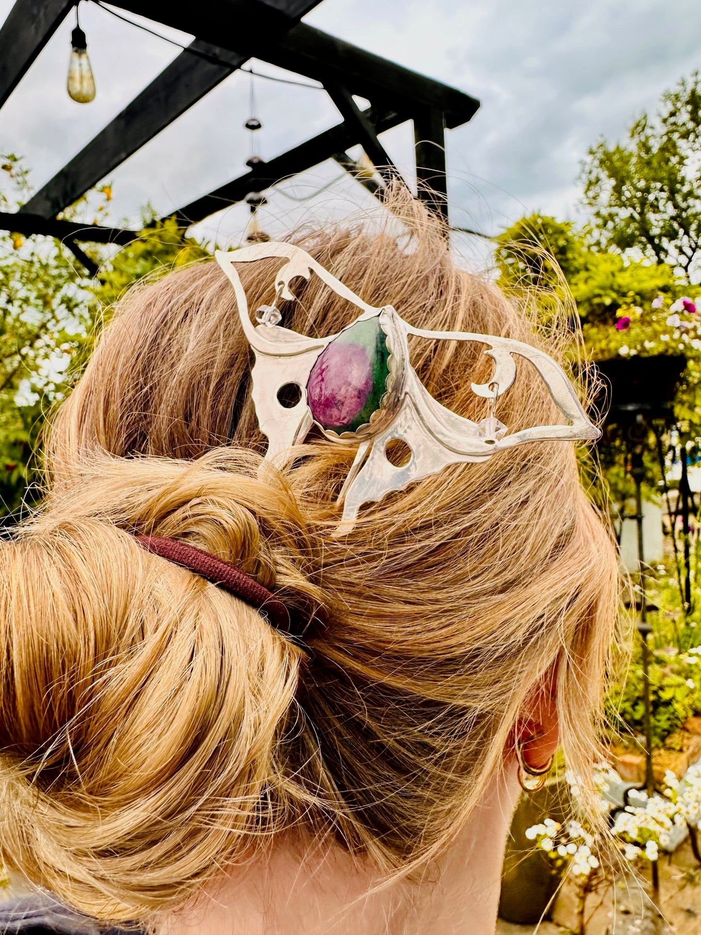 Luna Moth Hair Pin