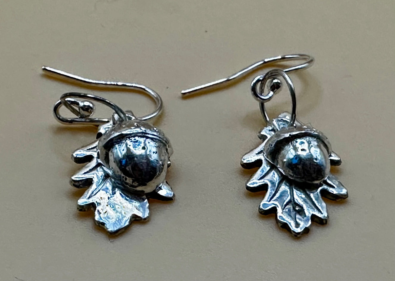 Oak Leaf and Acorn Earrings