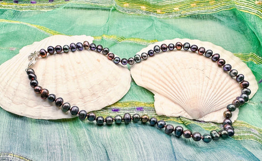 Peacock Pearls 20"