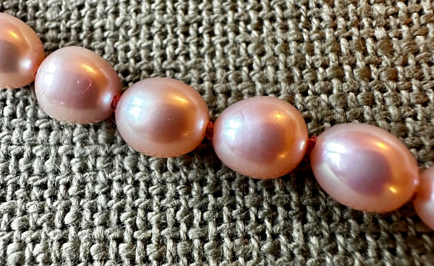 Freshwater Pink Rice Pearls