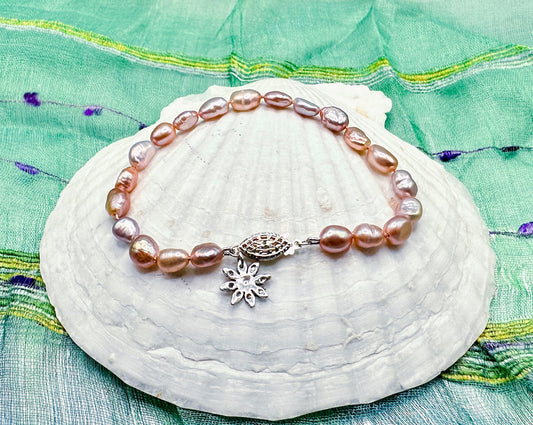 Pink Pearl Bracelet