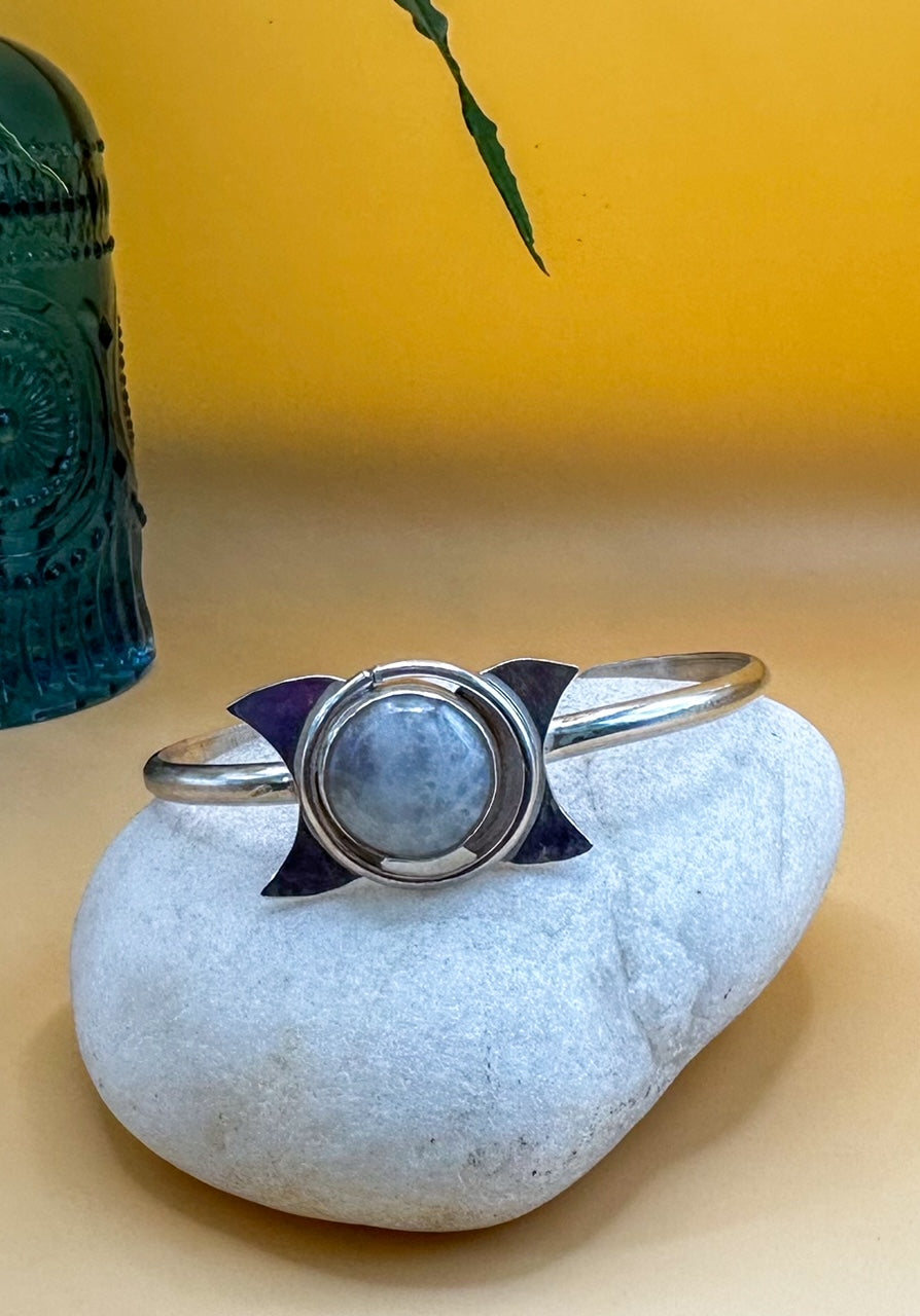 Triple Moon Moonstone Bangle