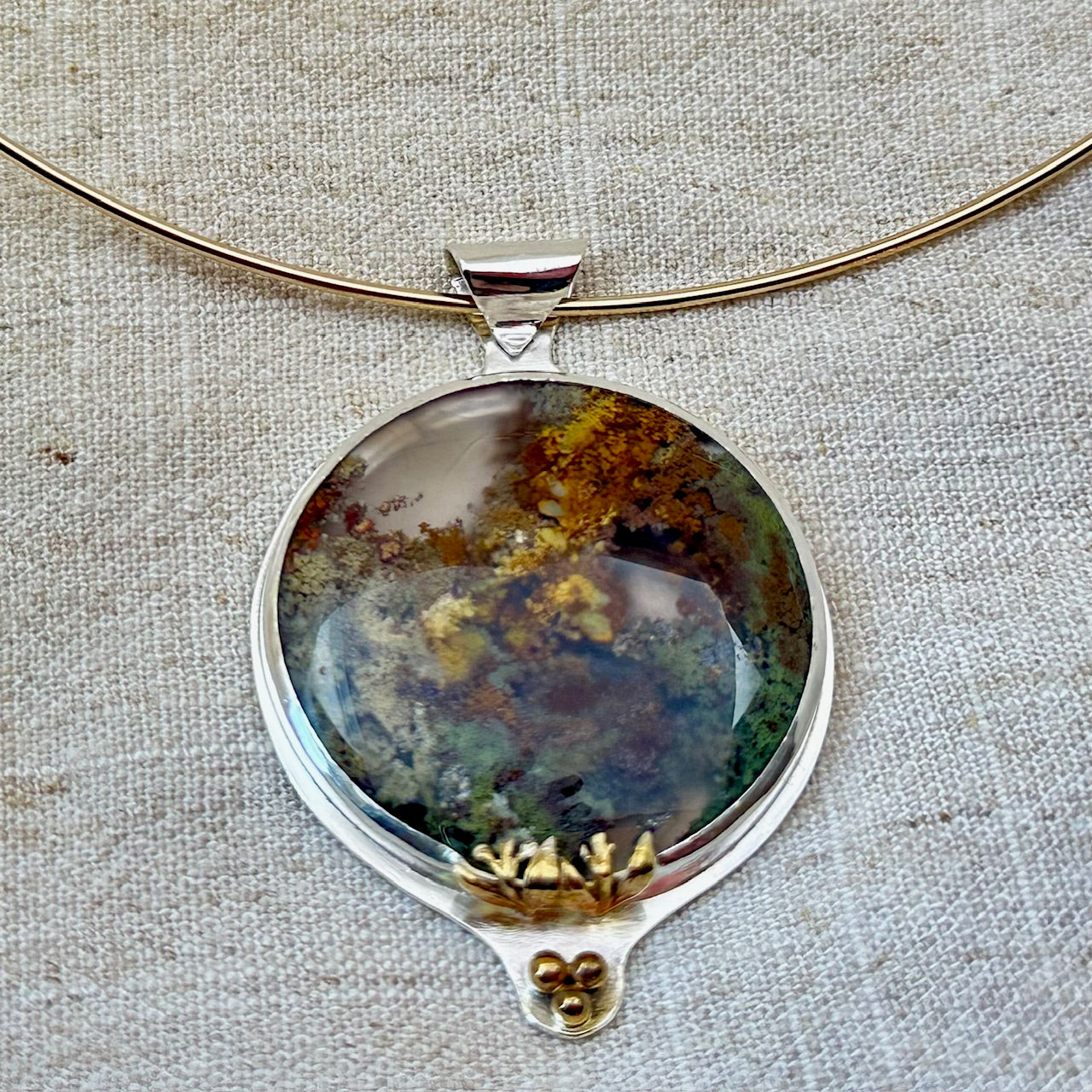 Garden Agate Pendant