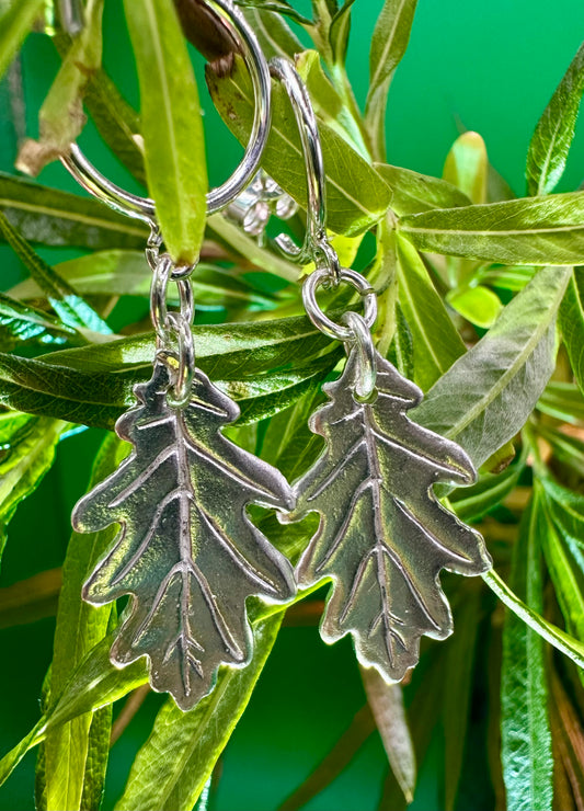 Oak leaf earrings