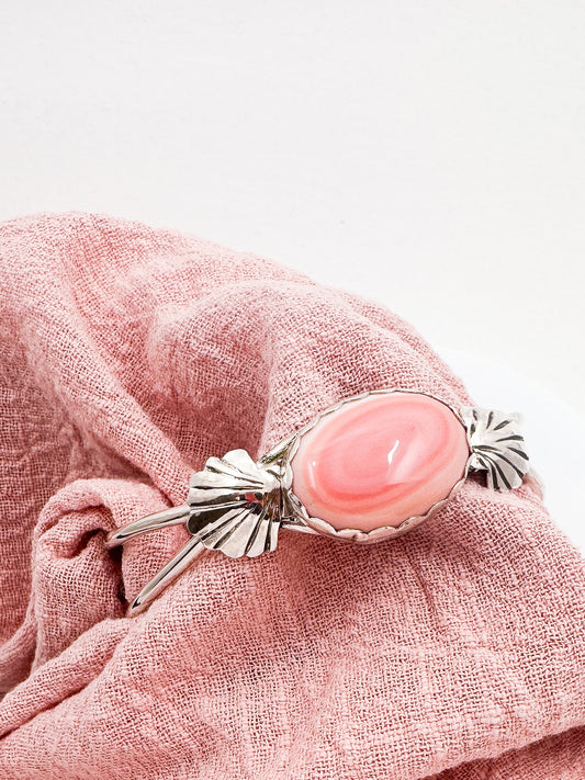 Pink Conch Shell Bangle